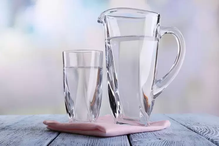 ماء لشرب الطعام